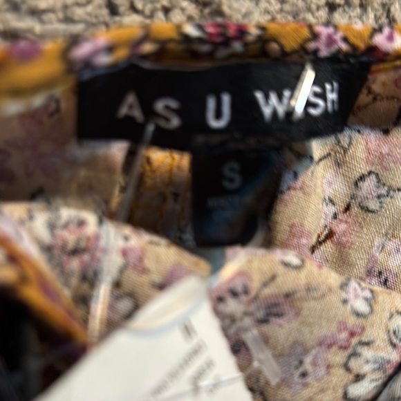 As U Wish Floral Off-Shoulder Dress - Orange and White - Picture 4 of 4